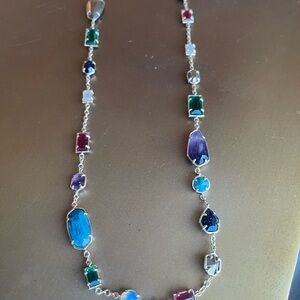 Multi-Color Gemstone Necklace